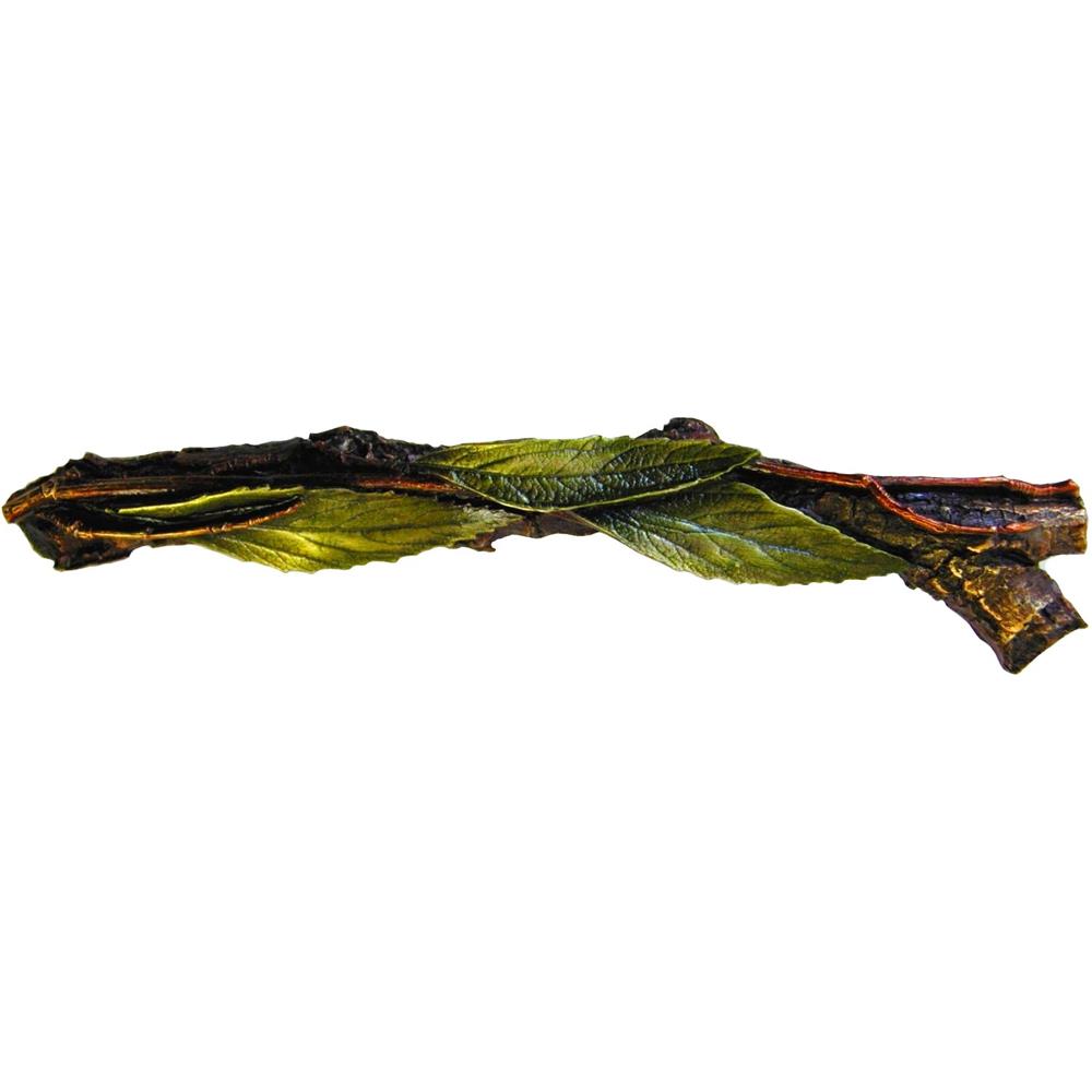 Notting Hill NHP-672-BHT-R Leafy Branch Pull Hand-tinted Antique Brass (Right side)